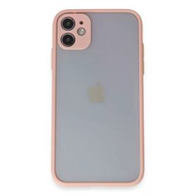 Newface iPhone 11 Montreal Silikon Kapak Pembe Cep Telefonu Kılıfı
