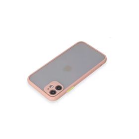 Newface iPhone 11 Montreal Silikon Kapak Pembe Cep Telefonu Kılıfı