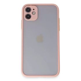 Newface iPhone 11 Montreal Silikon Kapak Pembe Cep Telefonu Kılıfı