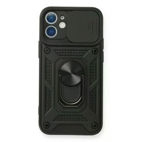 Newface iPhone 11 Pars Lens Yüzüklü Silikon Siyah Kılıf