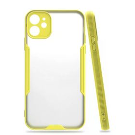 Newface iPhone 11 Platin Silikon Sarı Cep Telefonu Kılıfı