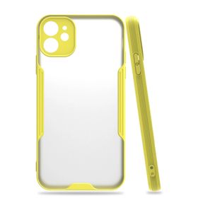 Newface iPhone 11 Platin Silikon Sarı Cep Telefonu Kılıfı