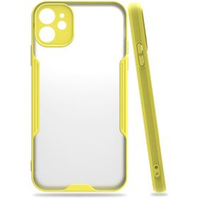 Newface iPhone 11 Platin Silikon Sarı Cep Telefonu Kılıfı