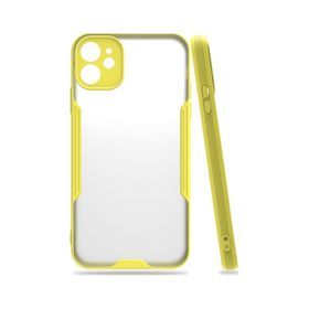 Newface iPhone 11 Platin Silikon Sarı Cep Telefonu Kılıfı
