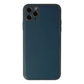 Newface iPhone 11 Pro Coco Deri Silikon Kapak Mavi Cep Telefonu Kılıfı