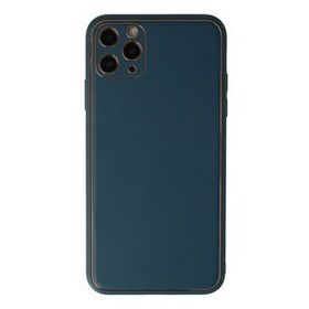 Newface iPhone 11 Pro Coco Deri Silikon Kapak Mavi Cep Telefonu Kılıfı