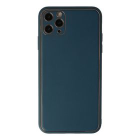 Newface iPhone 11 Pro Coco Deri Silikon Kapak Mavi Cep Telefonu Kılıfı