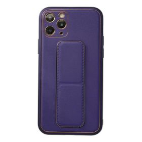 Newface iPhone 11 Pro Coco Deri Standlı Kapak - Mor Kılıf