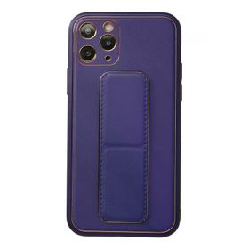 Newface iPhone 11 Pro Coco Deri Standlı Kapak - Mor Kılıf