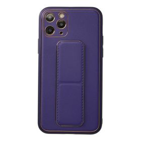 Newface iPhone 11 Pro Coco Deri Standlı Kapak - Mor Kılıf