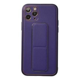 Newface iPhone 11 Pro Coco Deri Standlı Kapak - Mor Kılıf