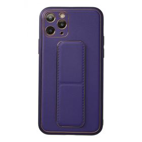 Newface iPhone 11 Pro Coco Deri Standlı Kapak - Mor Kılıf