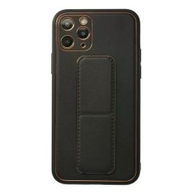 Newface iPhone 11 Pro Coco Deri Standlı Kapak Siyah Cep Telefonu Kılıfı