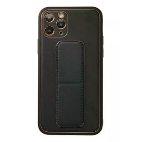 Newface iPhone 11 Pro Coco Deri Standlı Kapak Siyah Cep Telefonu Kılıfı