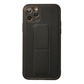 Newface iPhone 11 Pro Coco Deri Standlı Kapak Siyah Cep Telefonu Kılıfı
