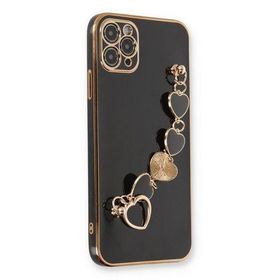 Newface iPhone 11 Pro Esila Silikon Siyah Cep Telefonu Kılıfı