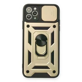 Newface iPhone 11 Pro Gold Pars Lens Yüzüklü Silikon Cep Telefonu Kılıfı