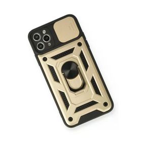 Newface iPhone 11 Pro Gold Pars Lens Yüzüklü Silikon Cep Telefonu Kılıfı
