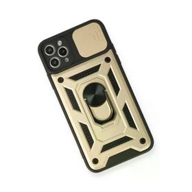 Newface iPhone 11 Pro Gold Pars Lens Yüzüklü Silikon Cep Telefonu Kılıfı