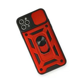 Newface iPhone 11 Pro Kırmızı Pars Lens Yüzüklü Silikon Cep Telefonu Kılıfı