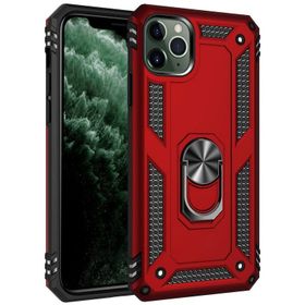 Newface iPhone 11 Pro Kırmızı Sofya Yüzüklü Silikon Cep Telefonu Kılıfı