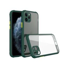 Newface iPhone 11 Pro Koyu Yeşil Miami Şeffaf Silikon Cep Telefonu Kılıfı