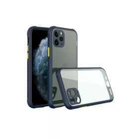 Newface iPhone 11 Pro Lacivert Miami Şeffaf Silikon Cep Telefonu Kılıfı
