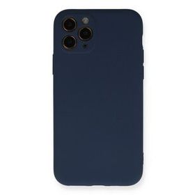 Newface iPhone 11 Pro Lacivert Nano İçi Kadife Silikon Cep Telefonu Kılıfı