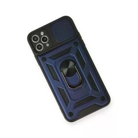 Newface iPhone 11 Pro Lacivert Pars Lens Yüzüklü Silikon Cep Telefonu Kılıfı