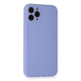 Newface iPhone 11 Pro Lila Nano İçi Kadife Silikon Cep Telefonu Kılıfı