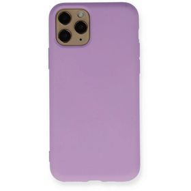 Newface iPhone 11 Pro Lila Nano İçi Kadife Silikon Cep Telefonu Kılıfı