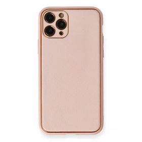Newface iPhone 11 Pro Max Coco Deri Silikon Kapak - Pembe Kılıf