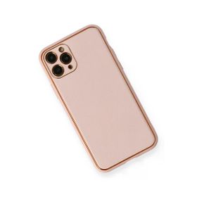 Newface iPhone 11 Pro Max Coco Deri Silikon Kapak - Pembe Kılıf