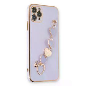 Newface iPhone 11 Pro Max Esila Silikon - Lila Kılıf
