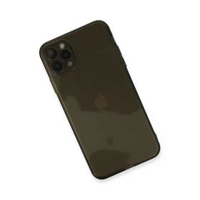 Newface iPhone 11 Pro Max Fly Lens Silikon Siyah Cep Telefonu Kılıfı
