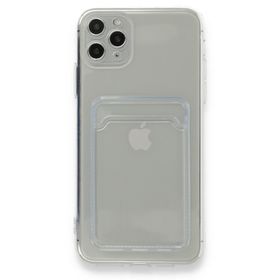 Newface iPhone 11 Pro Max Kart Şeffaf Silikon - Şeffaf Kılıf