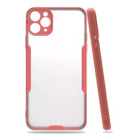 Newface iPhone 11 Pro Max Kılıf Platin Silikon Pembe Cep Telefonu Kılıfı