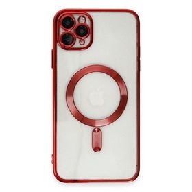 Newface iPhone 11 Pro Max Kross Magneticsafe Kapak Kırmızı Cep Telefonu Kılıfı