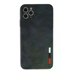 Newface iPhone 11 Pro Max Loop Deri Silikon Lacivert Cep Telefonu Kılıfı