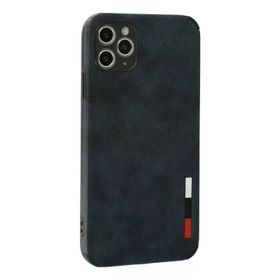 Newface iPhone 11 Pro Max Loop Deri Silikon Lacivert Cep Telefonu Kılıfı