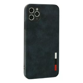 Newface iPhone 11 Pro Max Loop Deri Silikon Lacivert Cep Telefonu Kılıfı