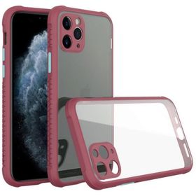 Newface iPhone 11 Pro Max Miami Şeffaf Silikon - Fuşya Kılıf