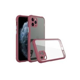 Newface iPhone 11 Pro Max Miami Şeffaf Silikon - Fuşya Kılıf