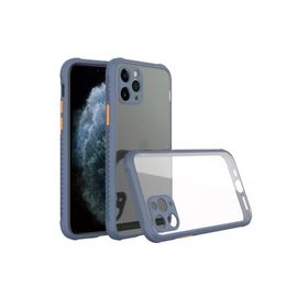 Newface iPhone 11 Pro Max Miami Şeffaf Silikon Gri Kılıf