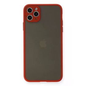 Newface iPhone 11 Pro Max Montreal Silikon Kapak Kırmızı Cep Telefonu Kılıfı