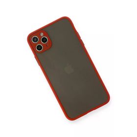 Newface iPhone 11 Pro Max Montreal Silikon Kapak Kırmızı Cep Telefonu Kılıfı