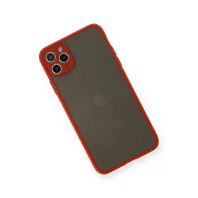 Newface iPhone 11 Pro Max Montreal Silikon Kapak Kırmızı Cep Telefonu Kılıfı