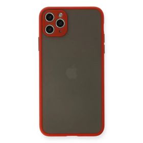 Newface iPhone 11 Pro Max Montreal Silikon Kapak Kırmızı Cep Telefonu Kılıfı