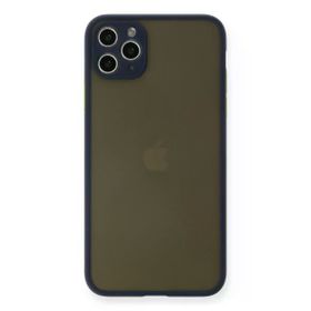 Newface iPhone 11 Pro Max Montreal Silikon Kapak Lacivert Cep Telefonu Kılıfı