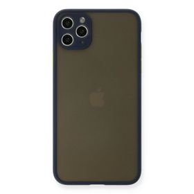 Newface iPhone 11 Pro Max Montreal Silikon Kapak Lacivert Cep Telefonu Kılıfı
